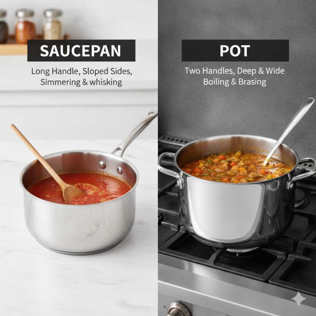 Sauce Pan Vs Pot: What’S The Difference?