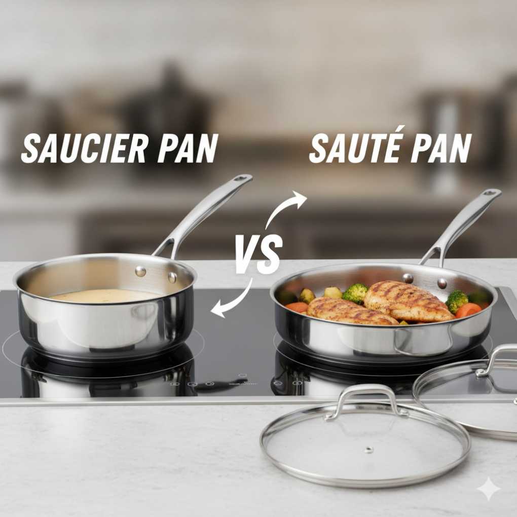 Saucier Pan Vs Saute Pan: Key Differences Explained