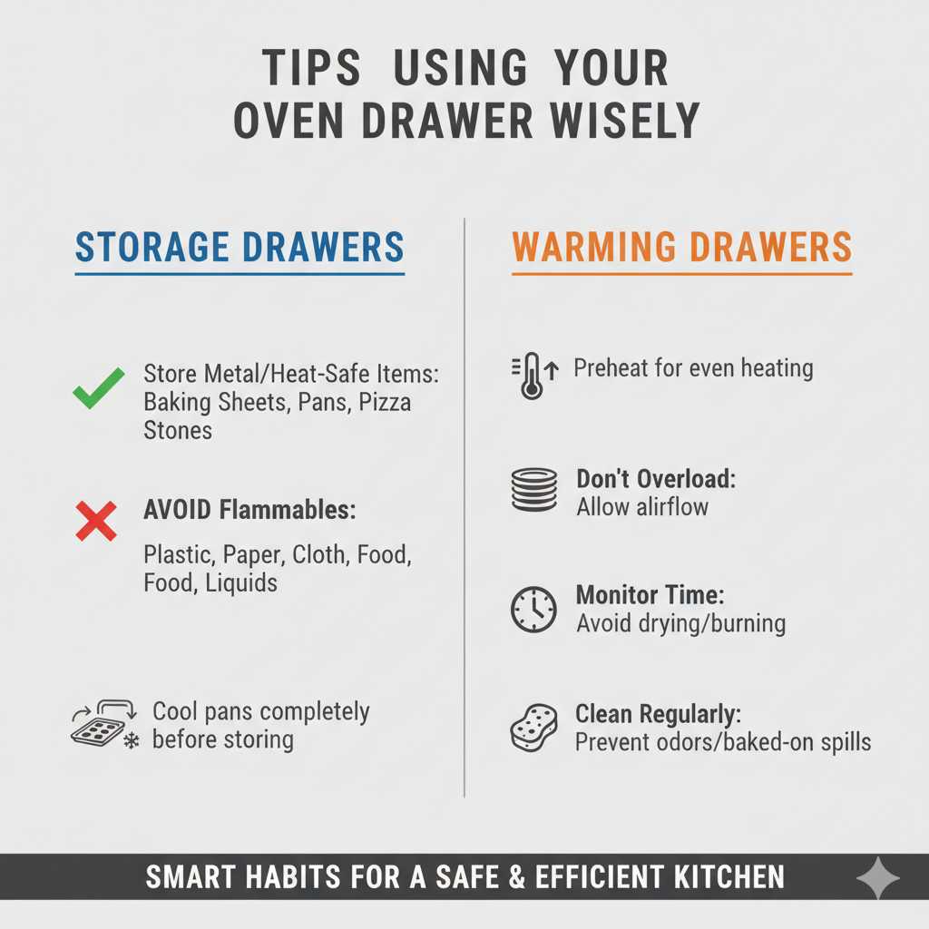 Tips for Using Your Oven Drawer Wisely