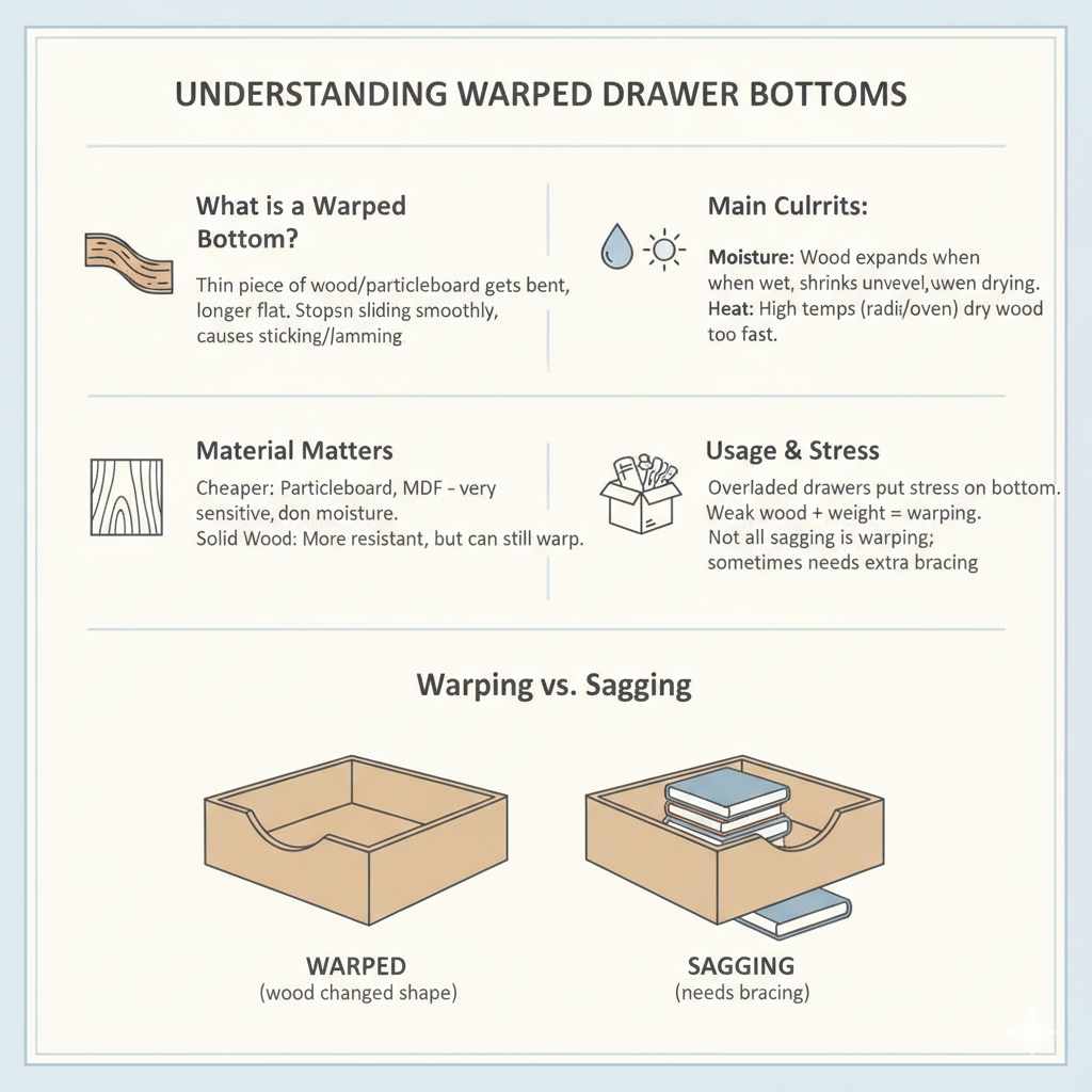 Understanding Warped Drawer Bottoms