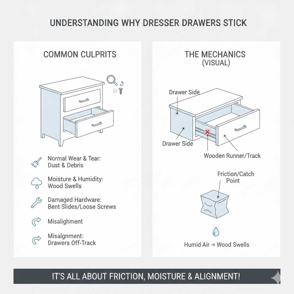 Understanding Why Dresser Drawers Stick