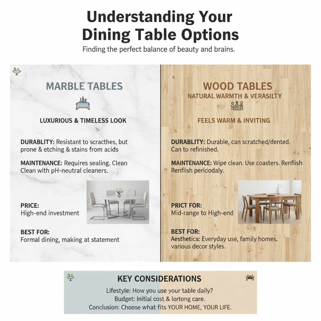 Understanding Your Dining Table Options