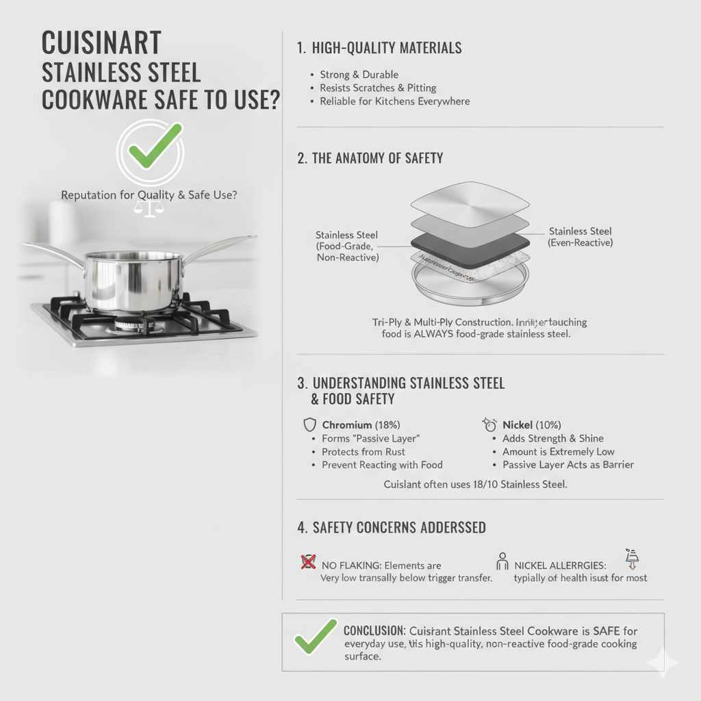 What Makes Cuisinart Stainless Steel Cookware Safe