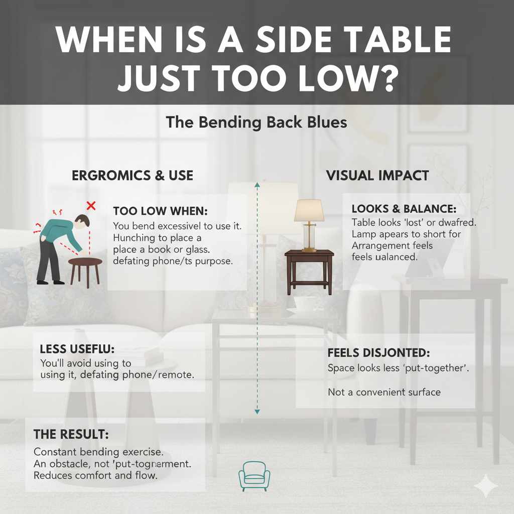 When is a Side Table Just Too Low