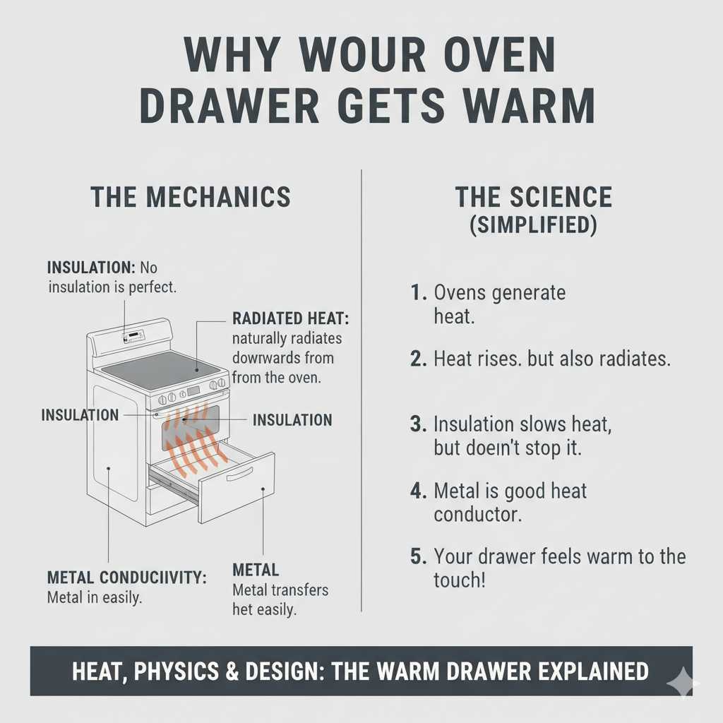Why Your Oven Drawer Gets Warm