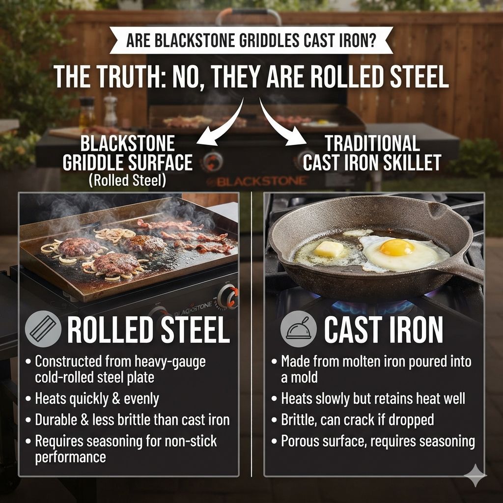 Are Blackstone Griddles Cast Iron? Truth Explained