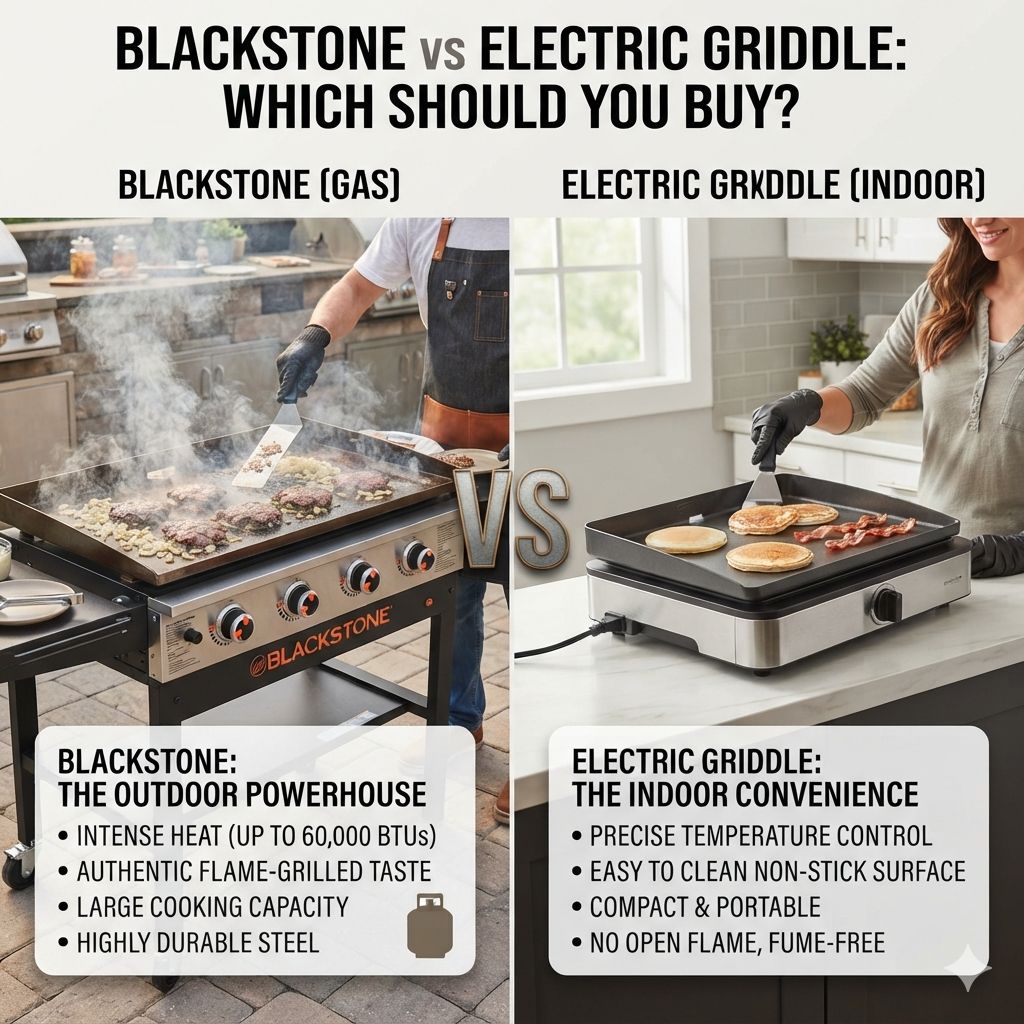 Blackstone vs Electric Griddle: Which Should You Buy?