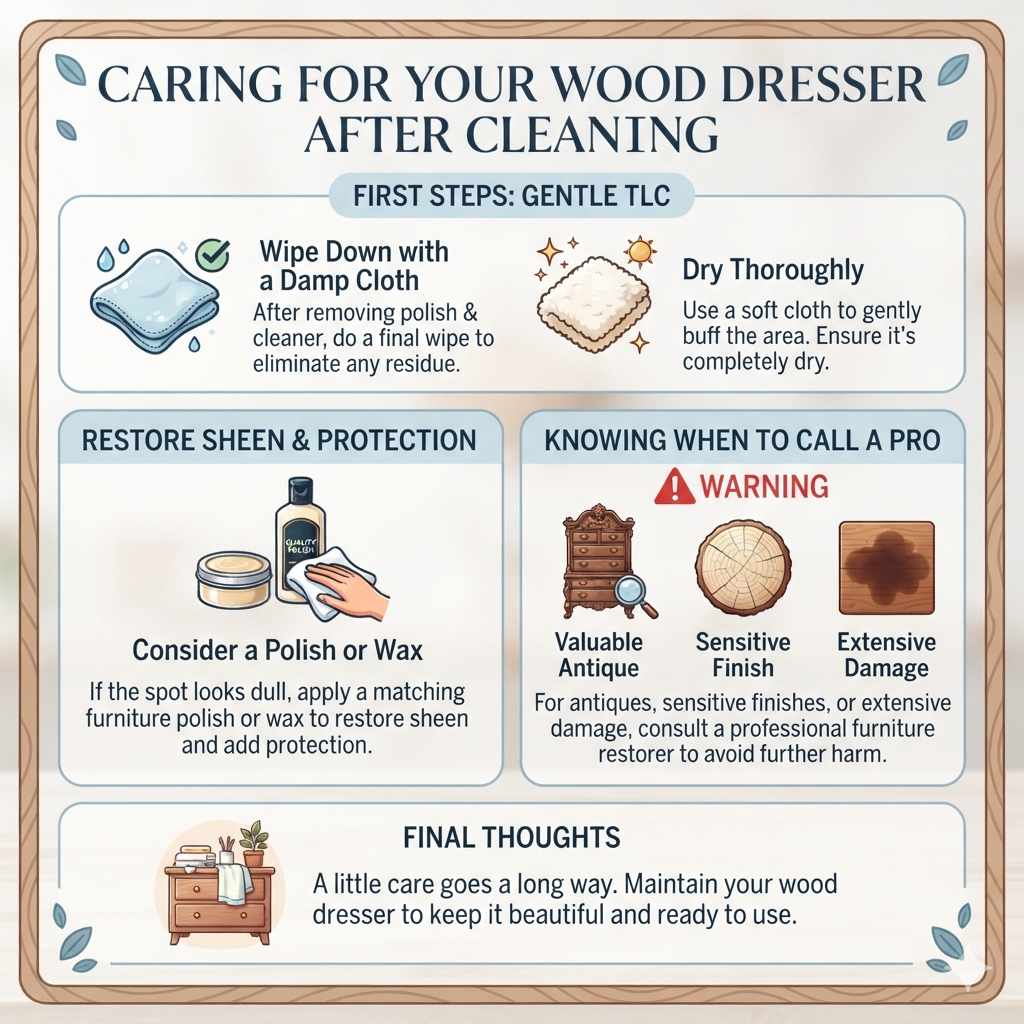 Caring for Your Wood Dresser After Cleaning 
