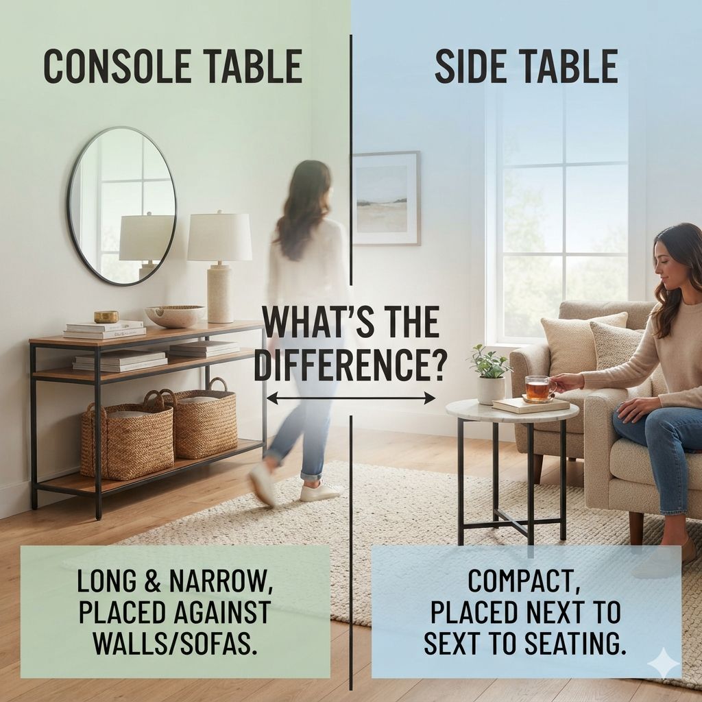 Console Table Vs Side Table: What’S The Difference?