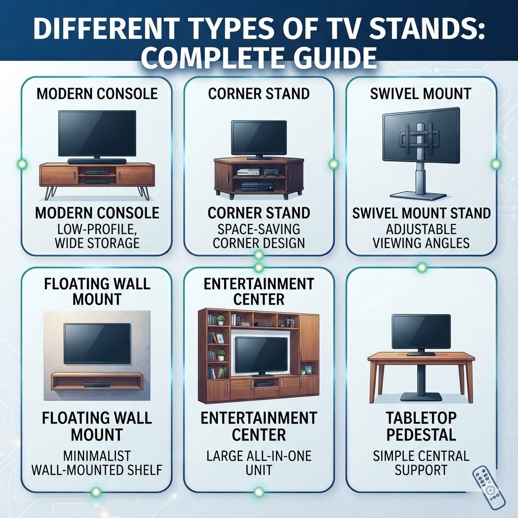 Different Types Of Tv Stands: Complete Guide