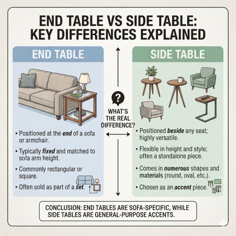 End Table Vs Side Table Key Differences Explained