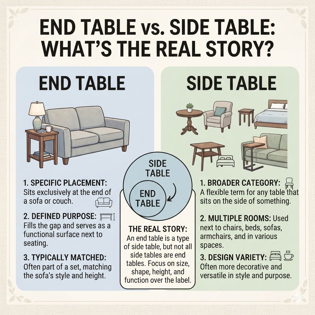 End Table vs. Side Table What's the Real Story