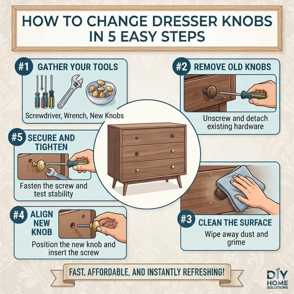 How To Change Dresser Knobs In 5 Easy Steps