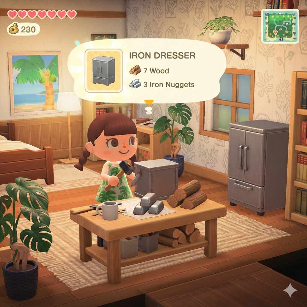 How To Get The Iron Dresser In Animal Crossing