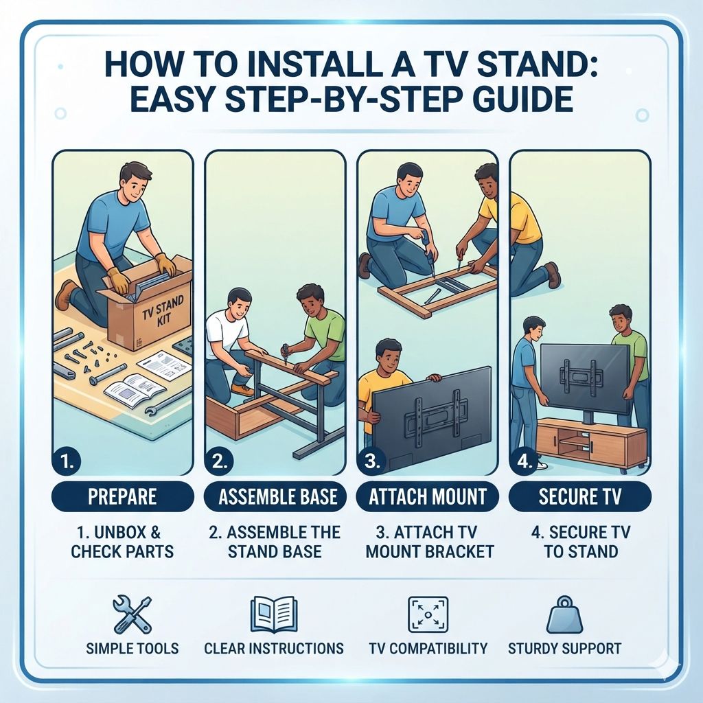 How To Install A Tv Stand: Easy Step-By-Step Guide