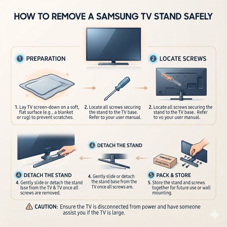 How To Remove A Samsung Tv Stand Safely