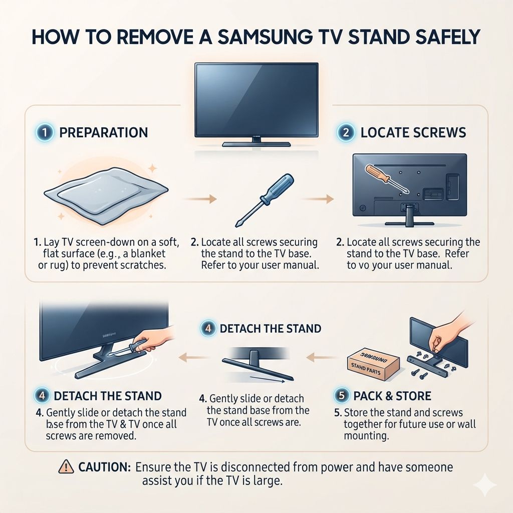 How To Remove A Samsung Tv Stand Safely