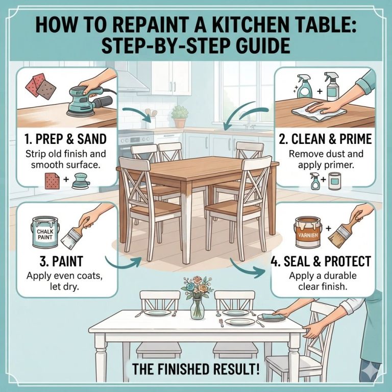 How To Repaint A Kitchen Table Step-By-Step Guide