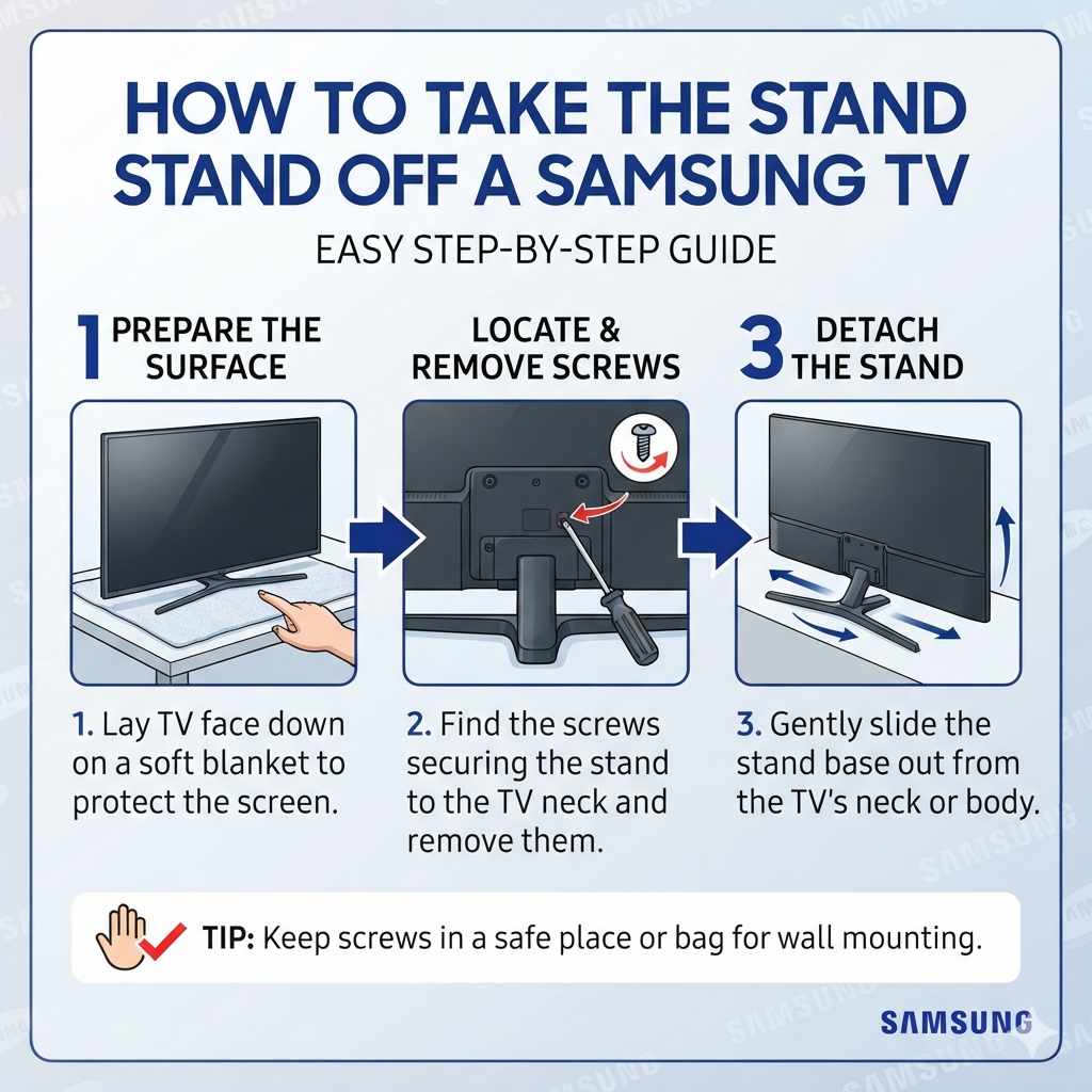 How To Take The Stand Off A Samsung Tv