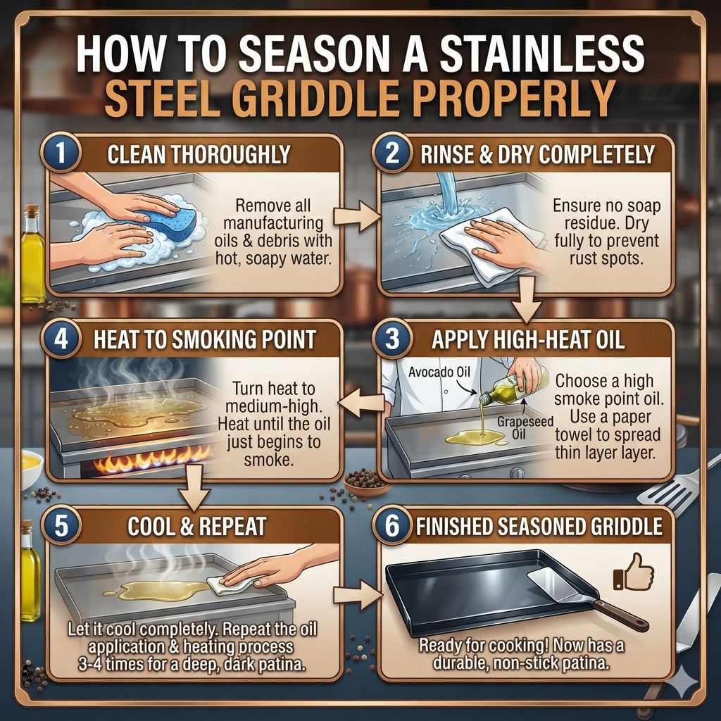 How to Season a Stainless Steel Griddle Properly