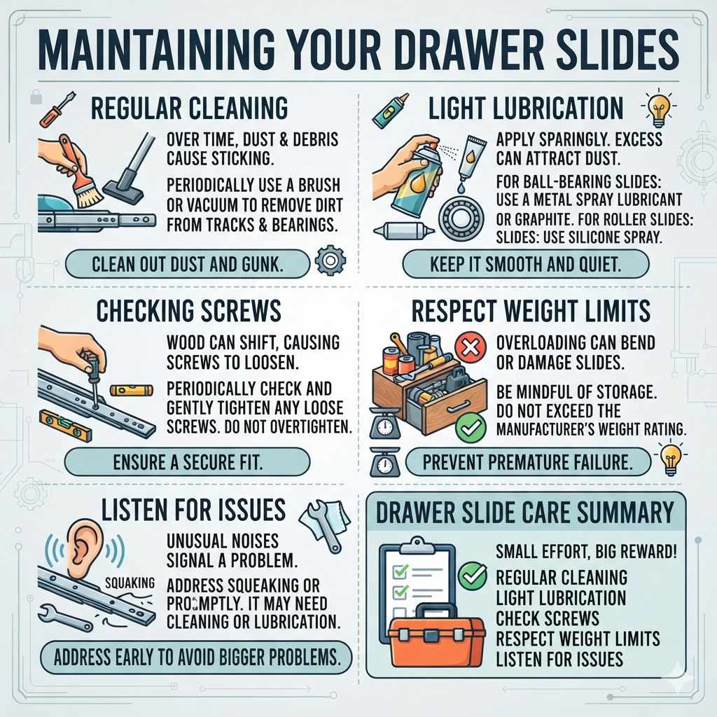 Maintaining Your Drawer Slides