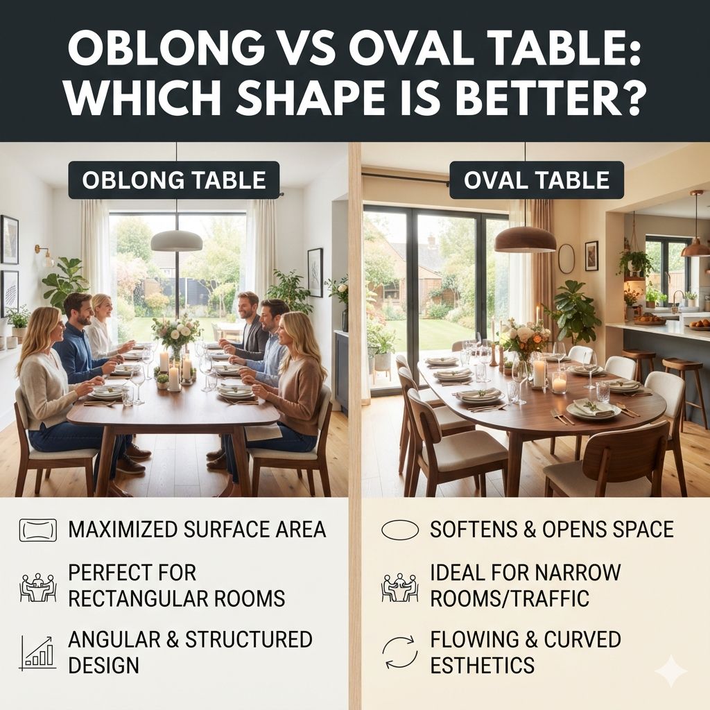 Oblong Vs Oval Table: Which Shape Is Better?