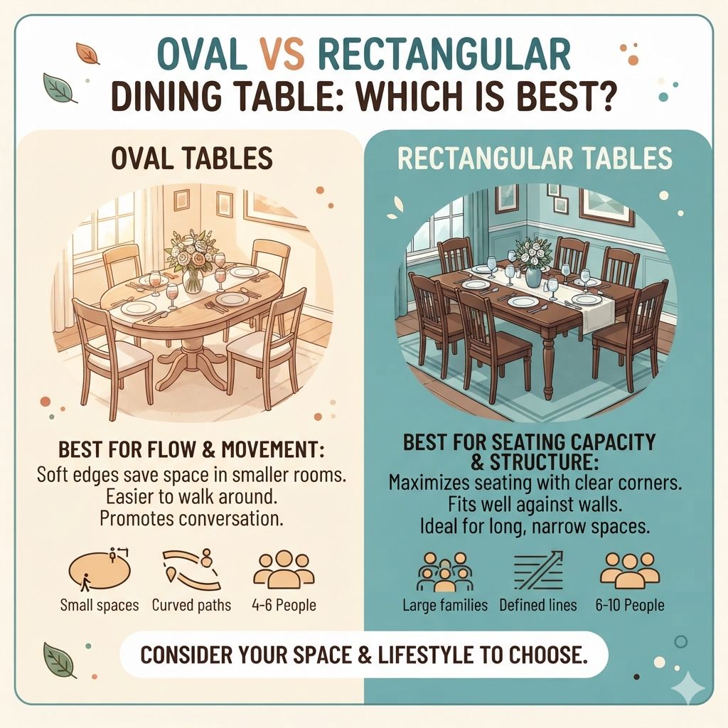 Oval Vs Rectangular Dining Table: Which Is Best?