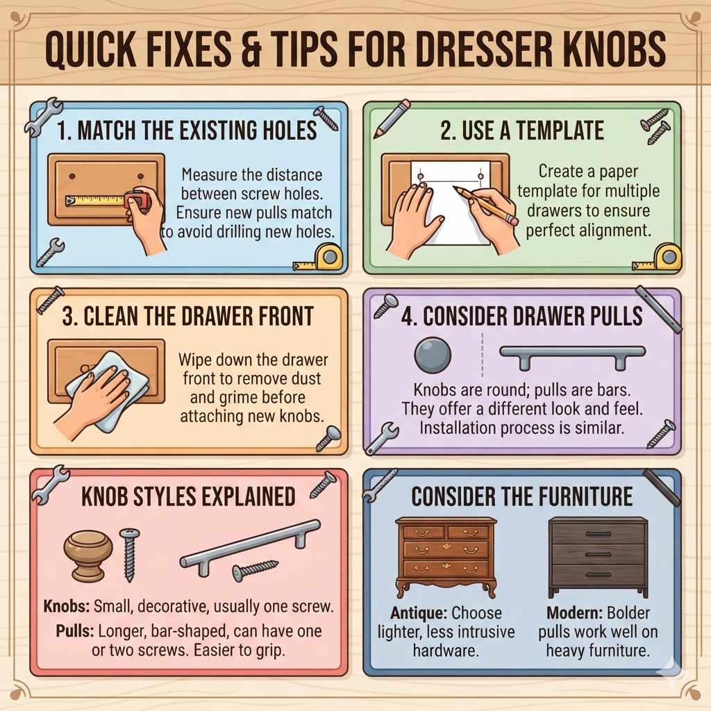 Quick Fixes & Tips for Dresser Knobs