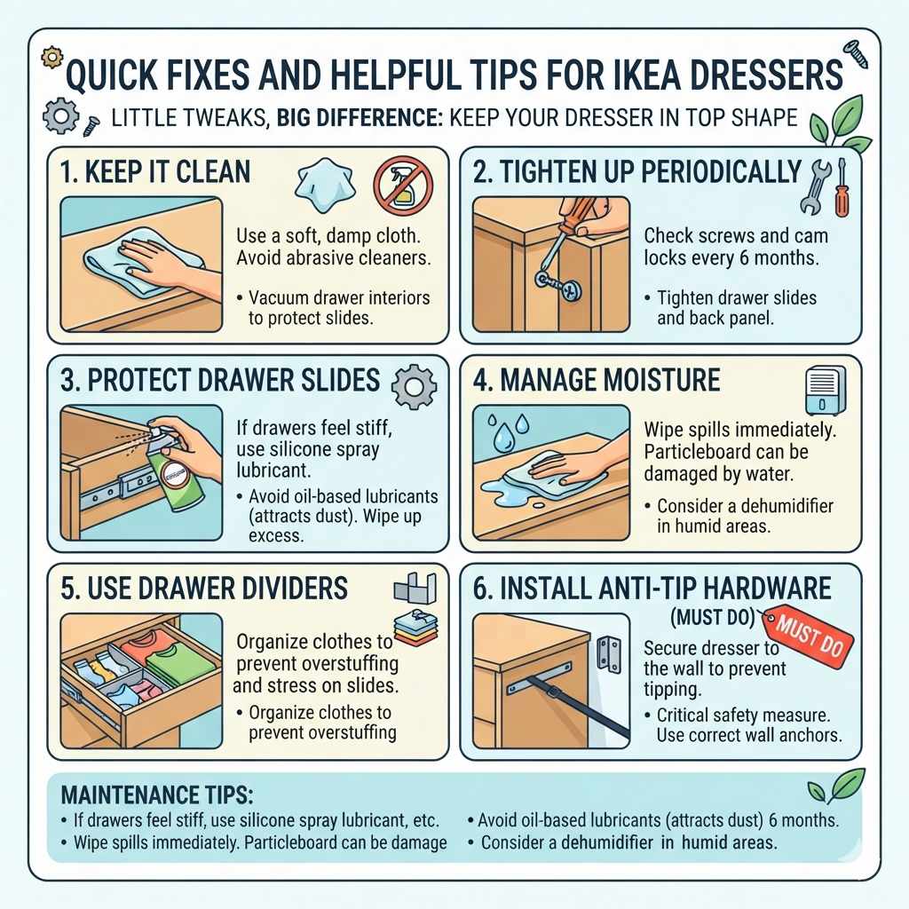 Quick Fixes and Helpful Tips for IKEA Dressers