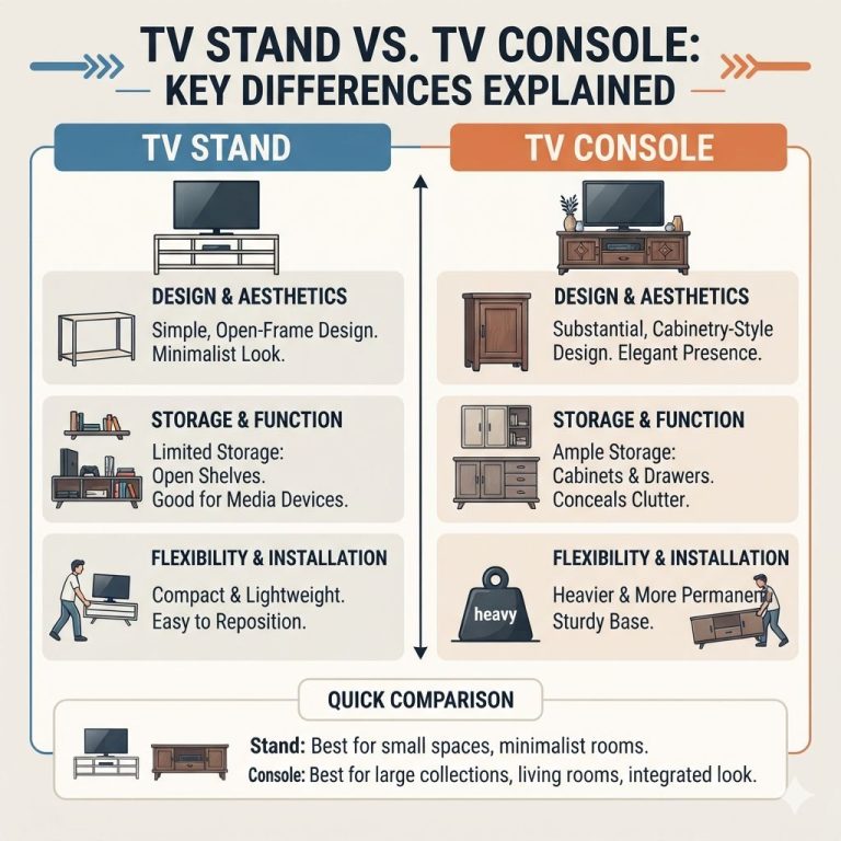 Tv Stand Vs Tv Console Key Differences Explained