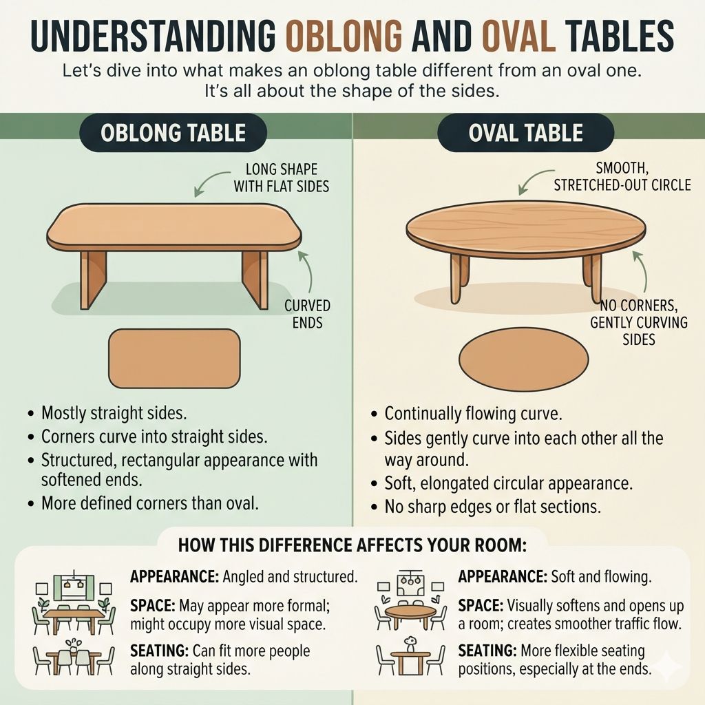 Understanding Oblong and Oval Tables
