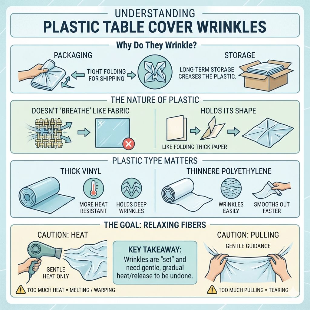 Understanding Plastic Table Cover Wrinkles