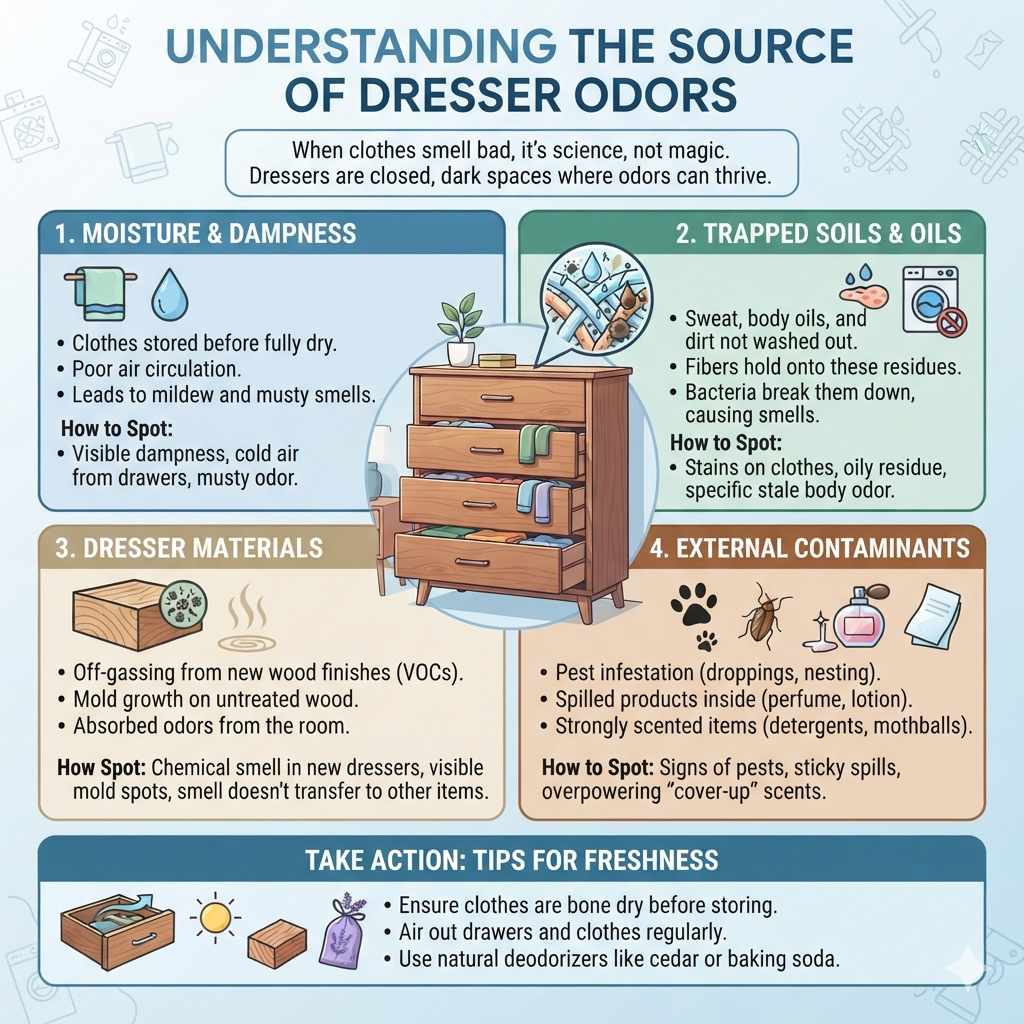 Understanding the Source of Dresser Odors