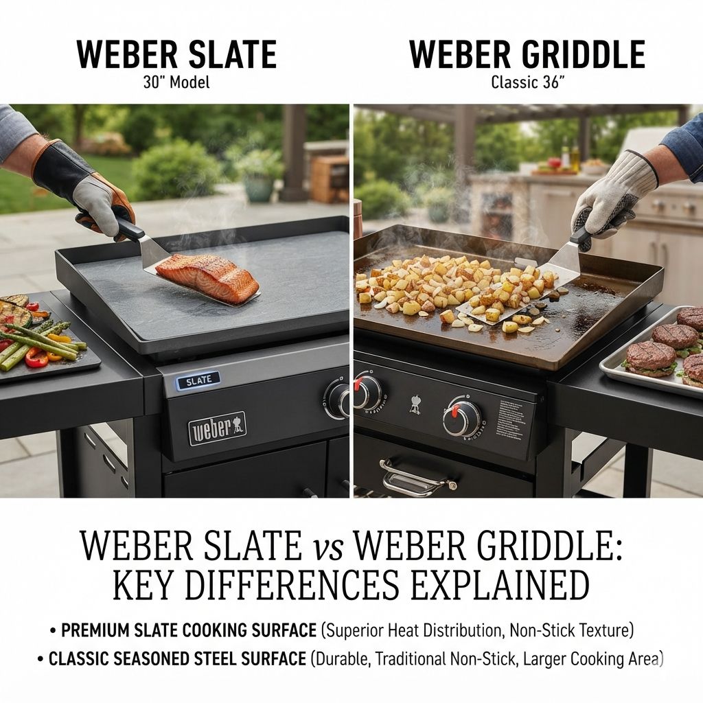 Weber Slate vs Weber Griddle: Key Differences Explained