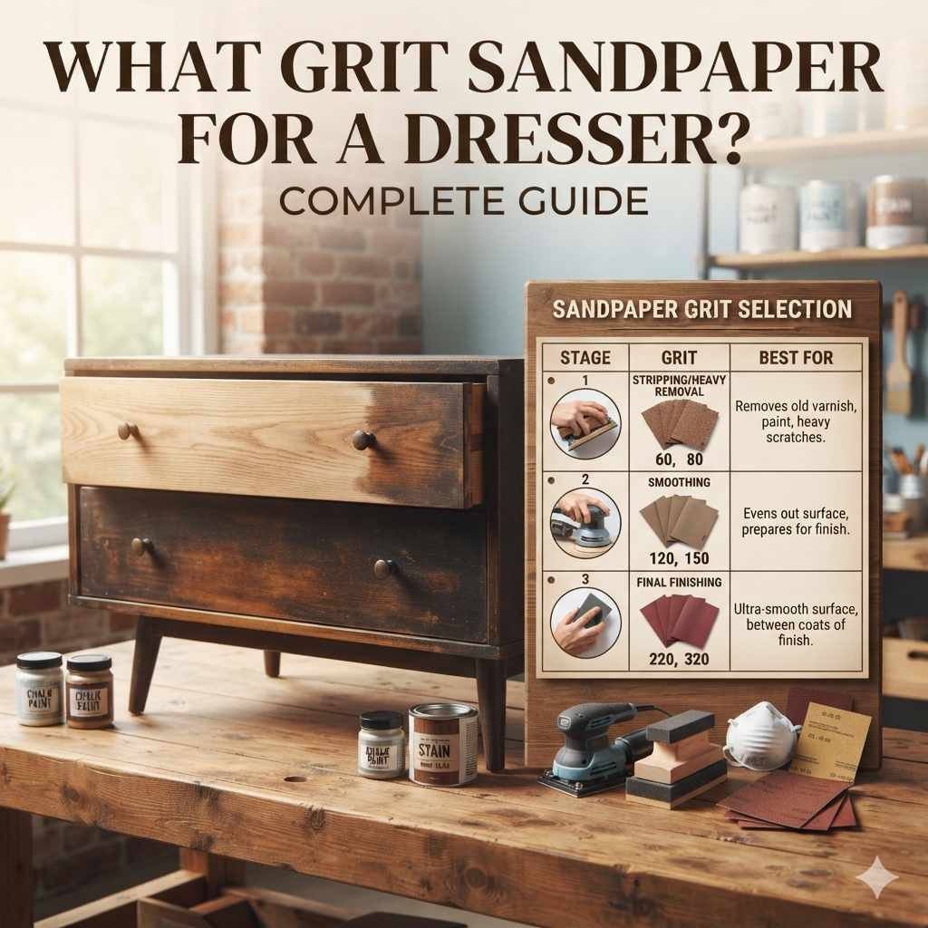 What Grit Sandpaper For A Dresser? Complete Guide