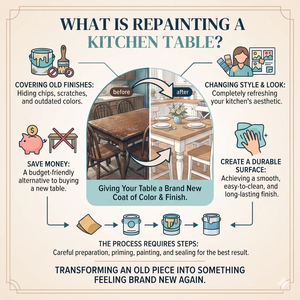 What is Repainting a Kitchen Table
