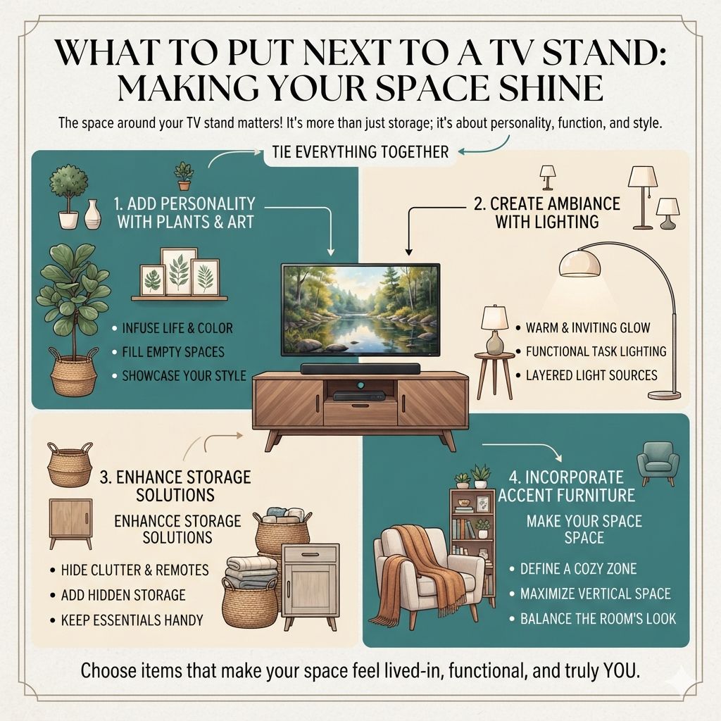 What to Put Next to a TV Stand Making Your Space Shine