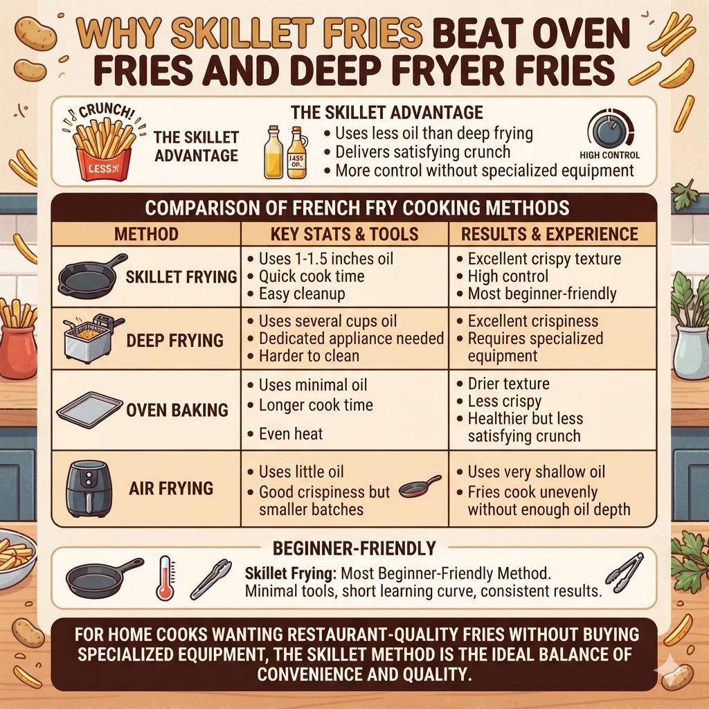Why Skillet Fries Beat Oven Fries and Deep Fryer Fries