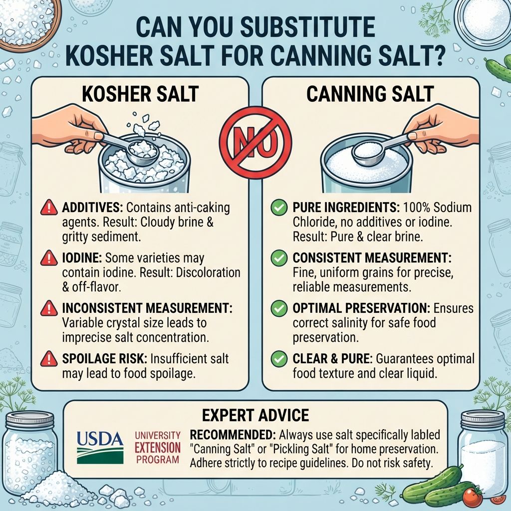 Can You Substitute Kosher Salt for Canning Salt