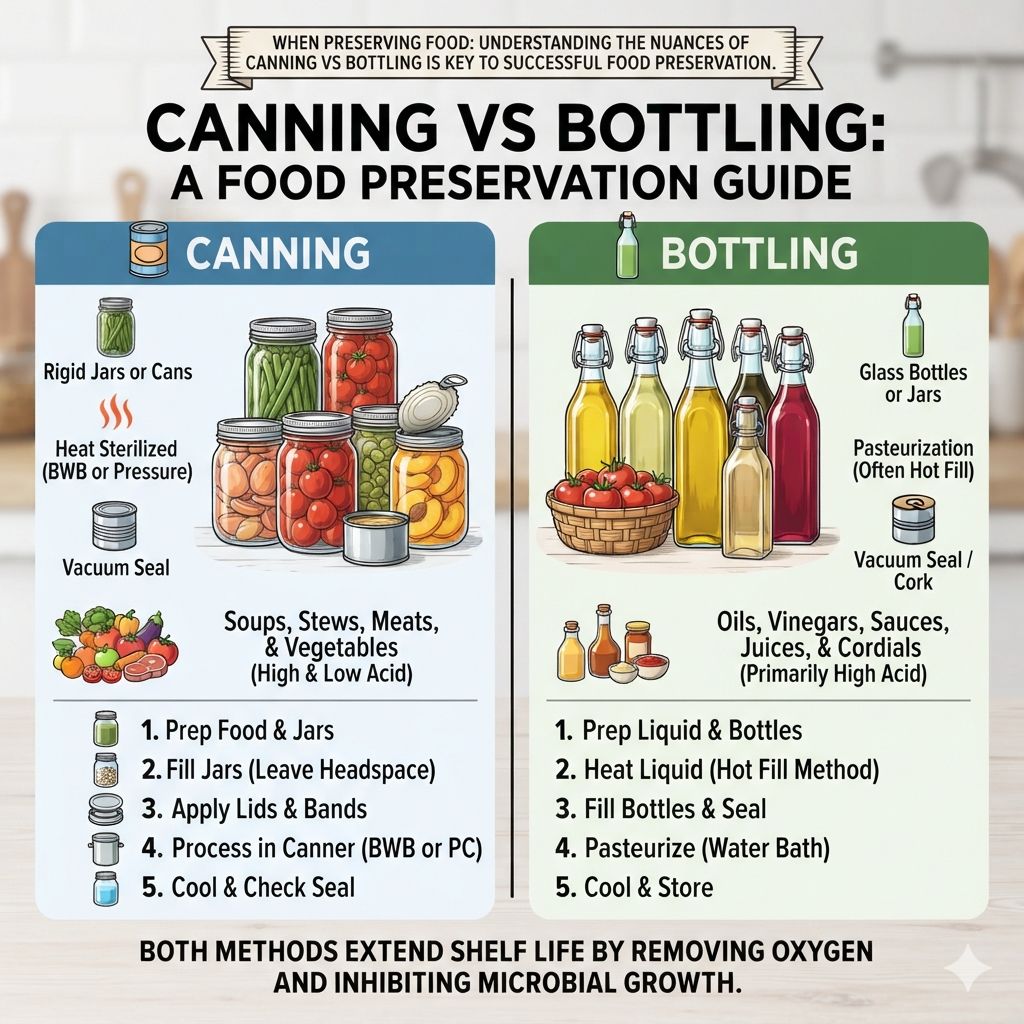 Canning vs. bottling: What’s the difference, and which method is best for preserving food?