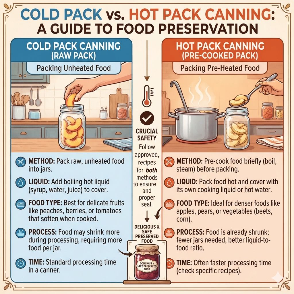 Choosing the right canning method is crucial for preserving food safely and effectively, and two common options are cold pack canning and hot pack canning.This guide will break down the differences between cold pack and hot pack canning, helping you decide which is best for your needs and ensuring your preserved foods remain delicious and safe.