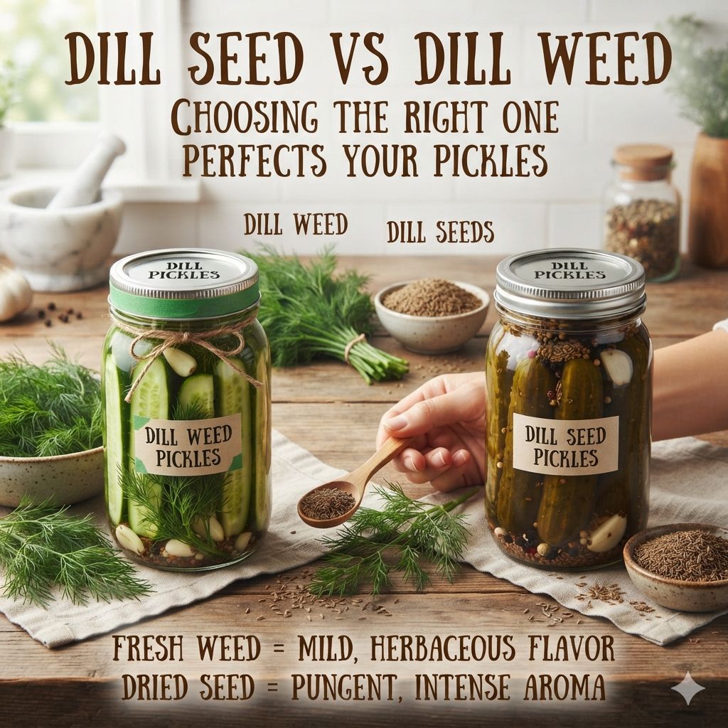 Dill seed and dill weed create distinct flavors, so choosing the right one can perfect your pickles.