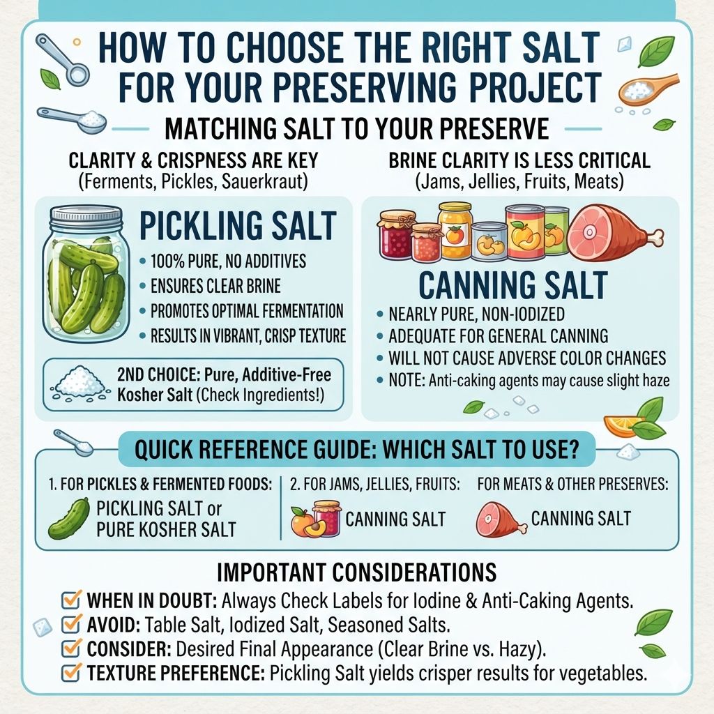 How to Choose the Right Salt for Your Preserving Project