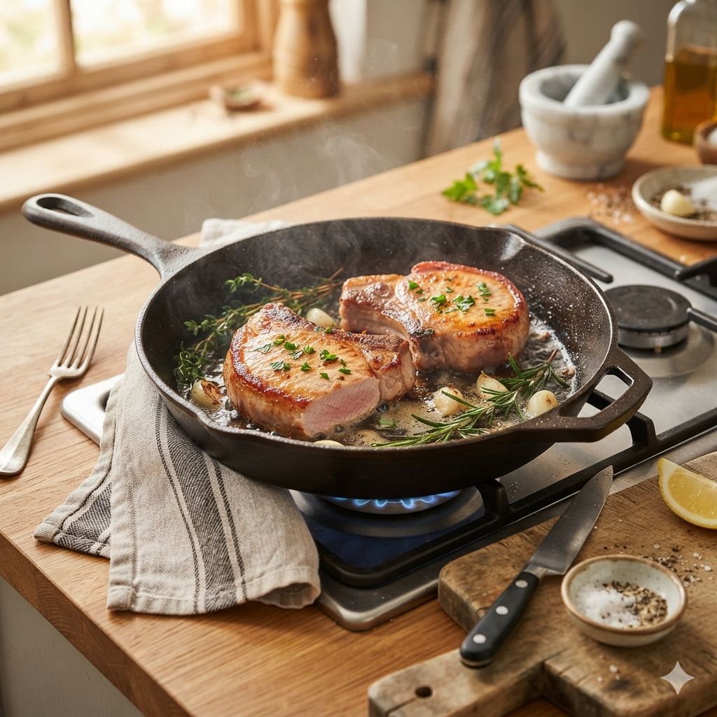 How to Cook Pork Chops in a Skillet: Easy Guide