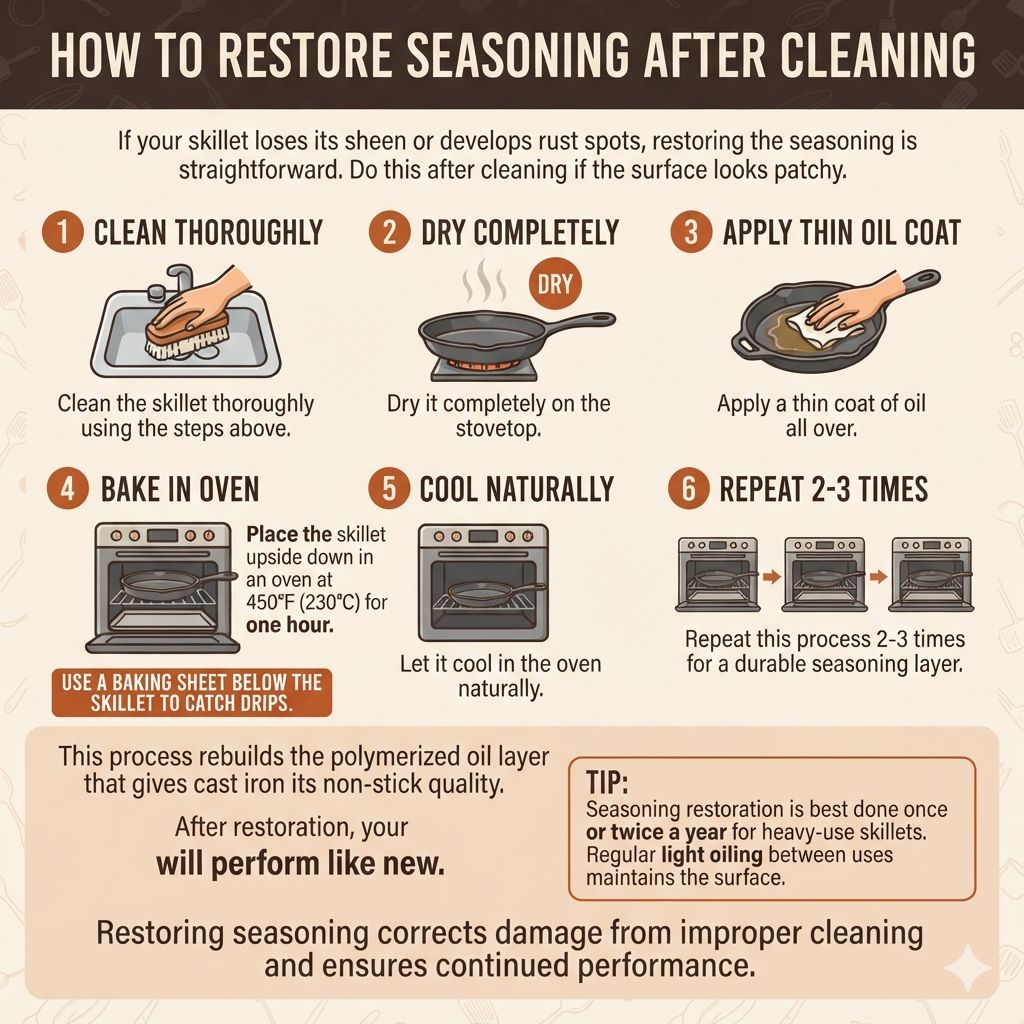How to Restore Seasoning After Cleaning