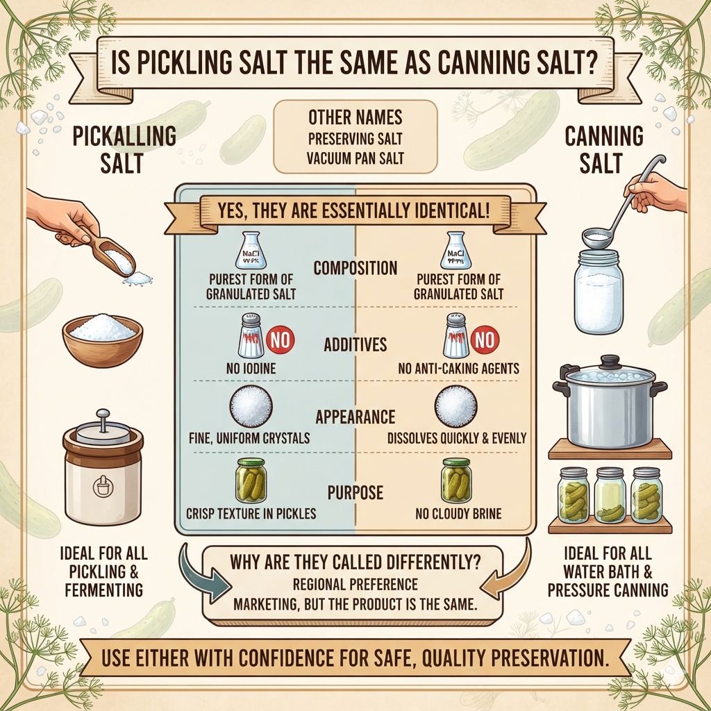 Is Pickling Salt the Same as Canning Salt?