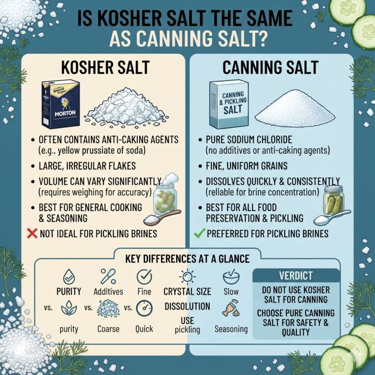 Is kosher salt the same as canning salt
