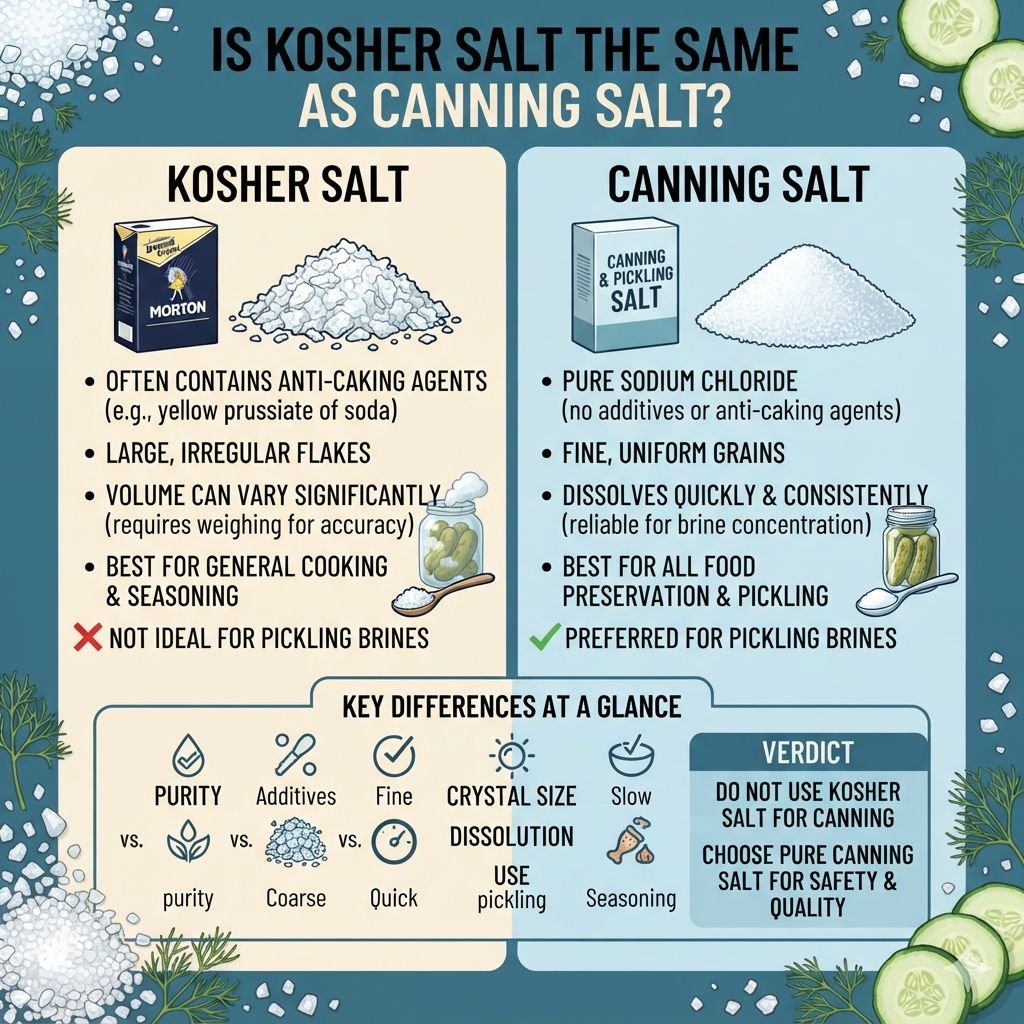 Is kosher salt the same as canning salt?