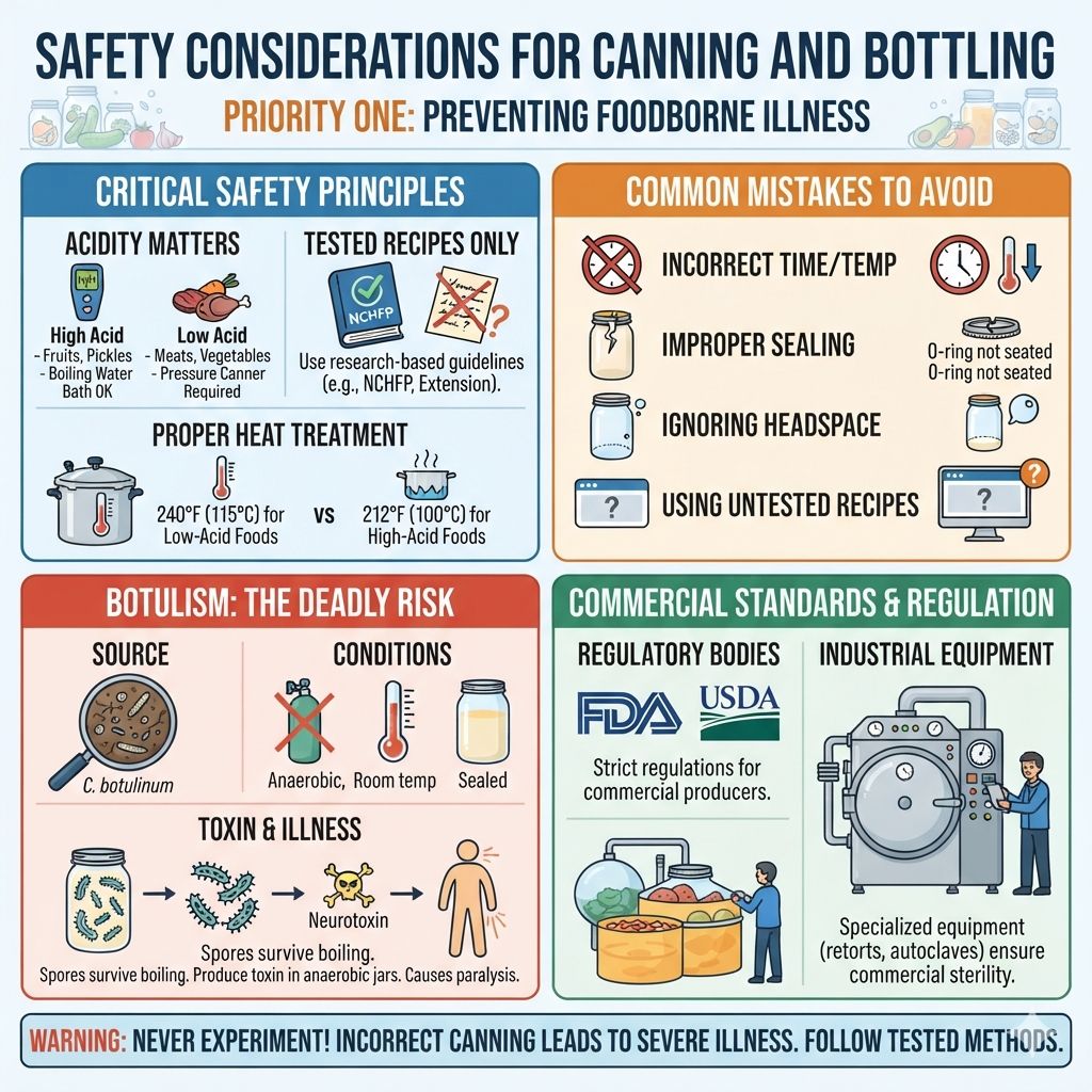 Safety Considerations for Canning and Bottling