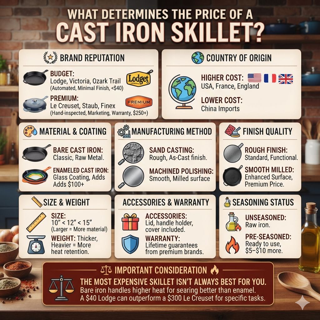 What Determines the Price of a Cast Iron Skillet
